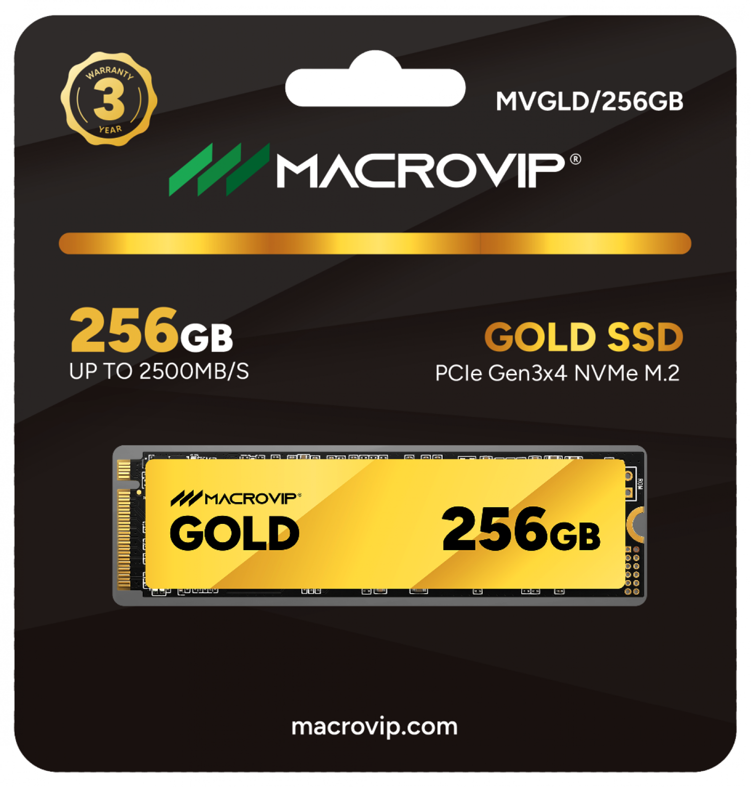 SSD M.2 256GB MACROVIP GOLD NVME